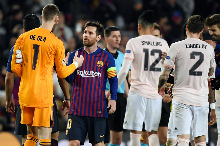 Fotó: AFP/LLuis Gene A Barcelona kiejtette a Manchester Unitedet a BL-ből