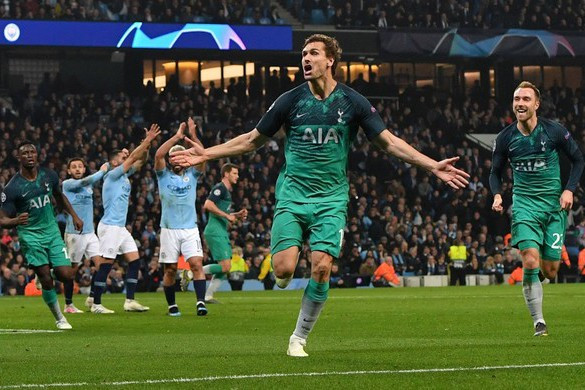 Fotó: AFP/Anthony Devlin Óriási dráma végén jutott tovább a Tottenham a BL-ben