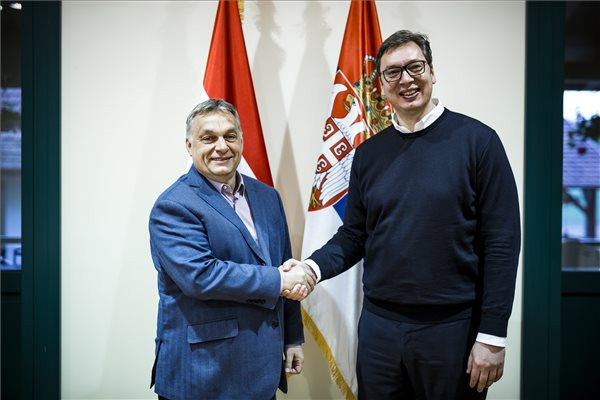 Fotó: Miniszterelnöki Sajtóiroda/Sze Orbán Viktor Szerbiába utazott