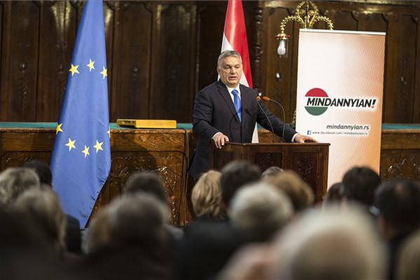 Orbán Szabadkán kampányban