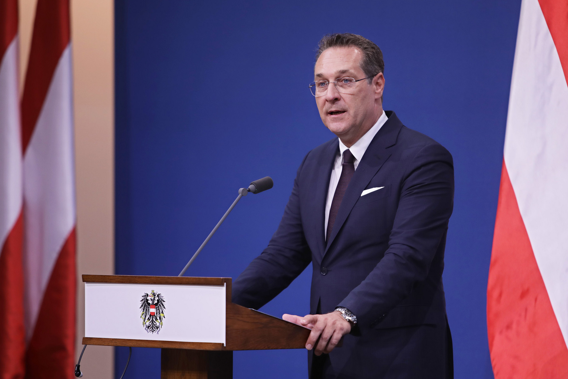 Fotó: MH/Ficsor Márton Heinz-Christian Strachéra és pártjára volt szükség ahhoz, hogy az osztrák álláspont bevándorlásellenessé változzon