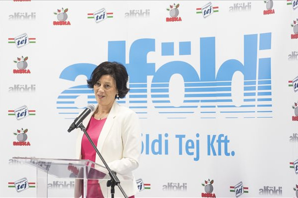 Fotó: MTI/Balázs Attila Rózsás Mónika, az Alföldi Tej Kft. ügyvezető igazgatója