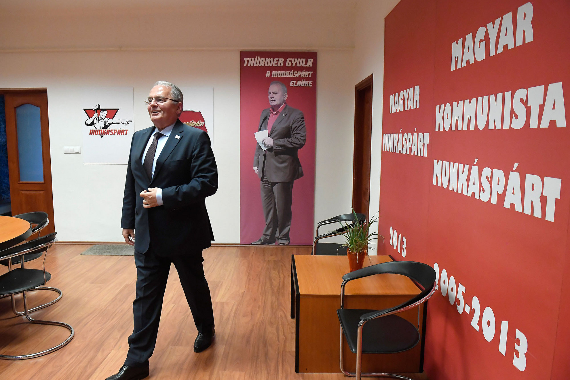 Fotó: MTI/Kovács Tamás Thürmer Gyula szerint a Munkáspárt elérte kitűzött célját, hiszen azok közé a pártok közé tartozik, akik listát tudtak állítani az EP-választáson