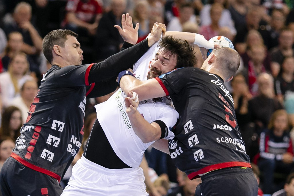 Fotó: AFP/DPA/Frank Molter Lékai nagyot küzdött a Flensburg védelmével, a Kielce ellen is óriási csatára számít