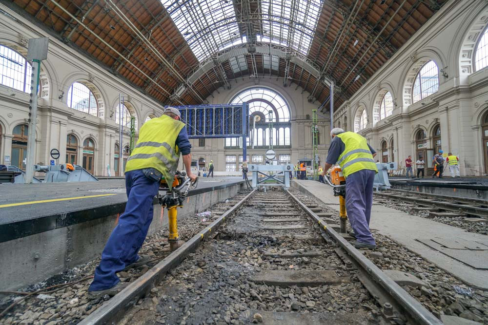 Karbantartási munkálatok a Keleti pályaudvaron