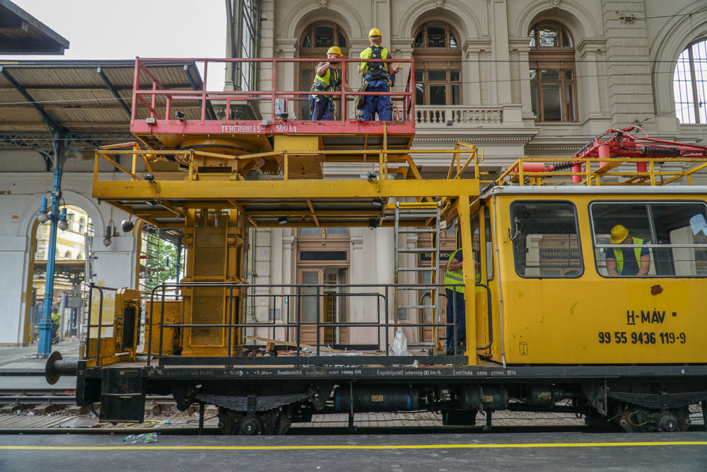 Karbantartási munkálatok a Keleti pályaudvaron