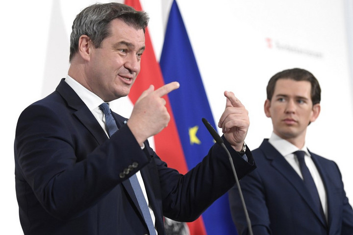 Fotó: AFP/APA/HANS KLAUS TECHT Elutasította Kurz és Söder az EPP és a tőle jobbra álló pártok együttműködését