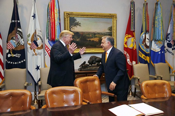 Fotó: MTI/Koszticsák Szilárd Orban: Trump is a strong leader