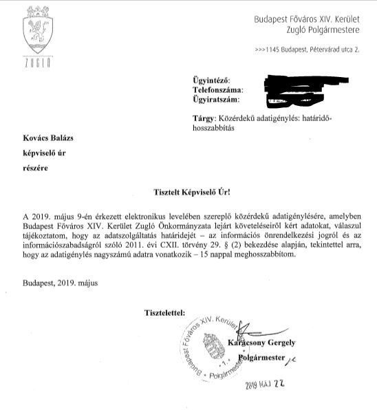 Forrás: Origo Határidő-hosszabbítás Karácsony Gergely aláírásával