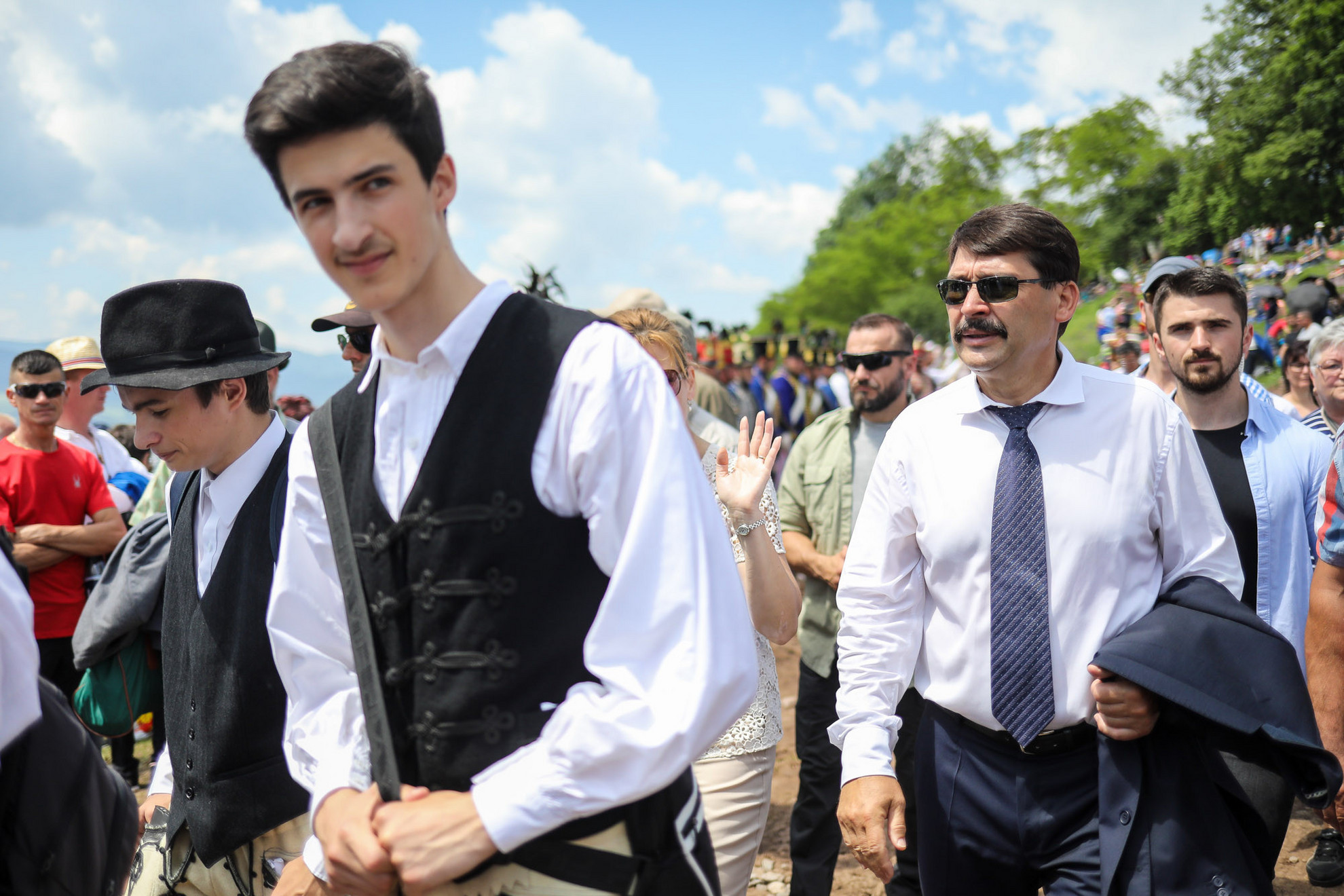 Fotó: MH/Hegedüs Róbert A zarándoklat mottójául az „Íme az Úr szolgálóleánya” bibliai idézetet választották