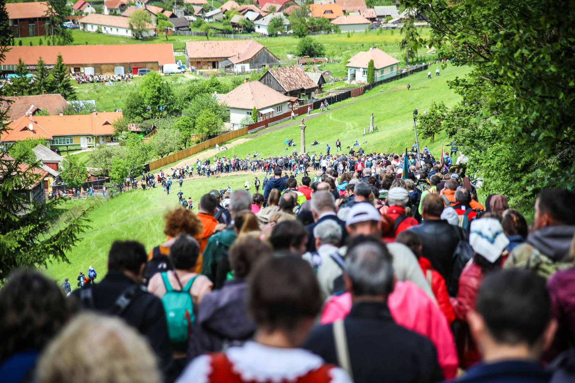 Fotó: MH/Bodnár Patrícia Zarándokok ameddig a szem ellát