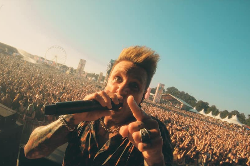 Fotó: Facebook/Papa Roach/Bryson Roa A Papa Roach frontembere, Jacoby Shaddix szokás szerint nagyon elemében volt