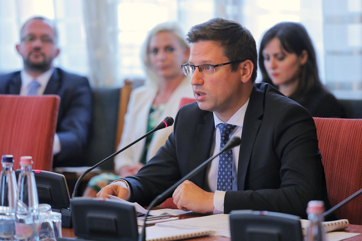 Fotó: MH/Papajcsik Péter Gulyás: Nagy hangsúlyt kaptak a kormány működésében az uniós ügyek