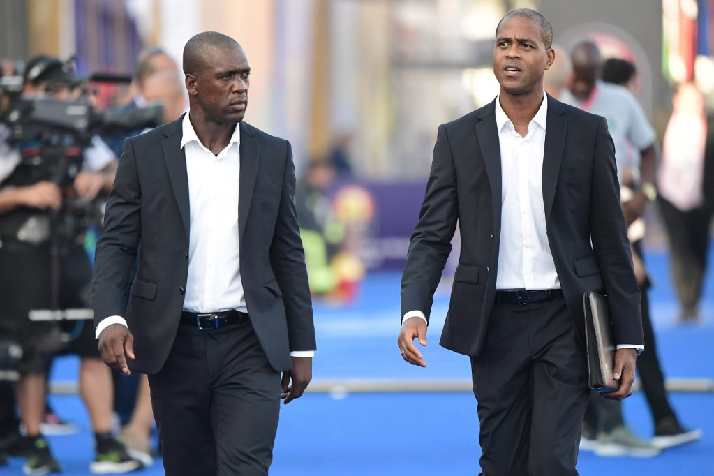 Fotó: AFP/Javier Soriano Kluivert (jobbra) legutóbb Clarence Seedorf pályaedzőjeként dolgozott a kameruni válogatottnál