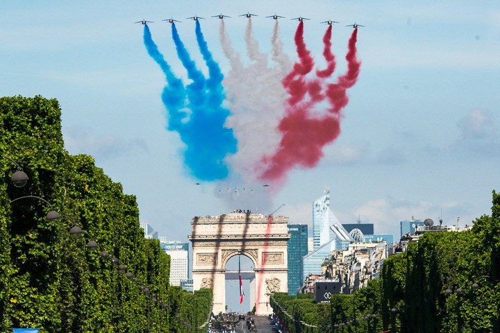 Fotó: AFP Európai vezetők is részt vettek a francia nemzeti ünnepen