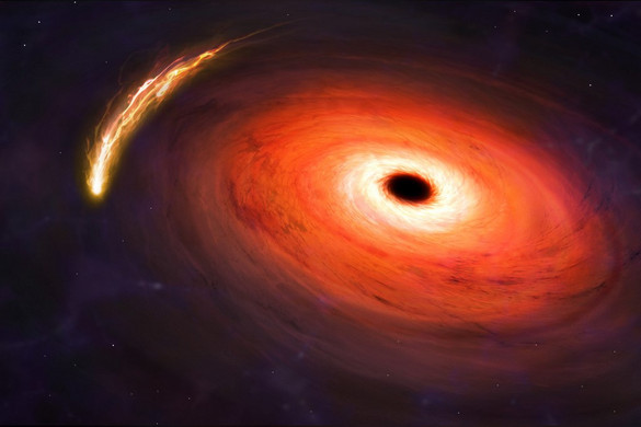 Először láthatjuk, ahogy egy fekete lyuk nagy energiájú nyalábot fúj ki izzó korongjából