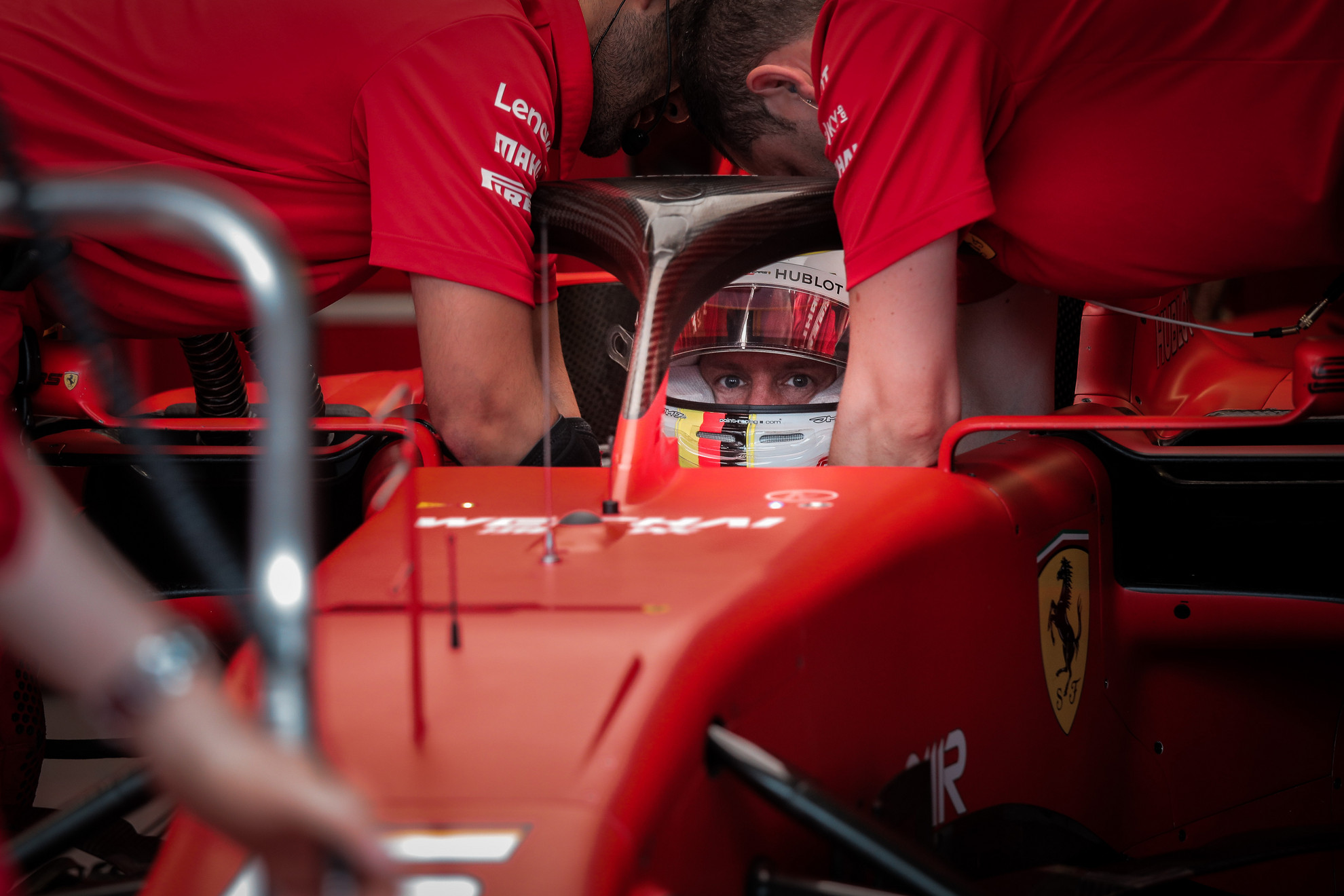 Fotó: MH / Papajcsik Péter Sebastian Vettel az időmérőn