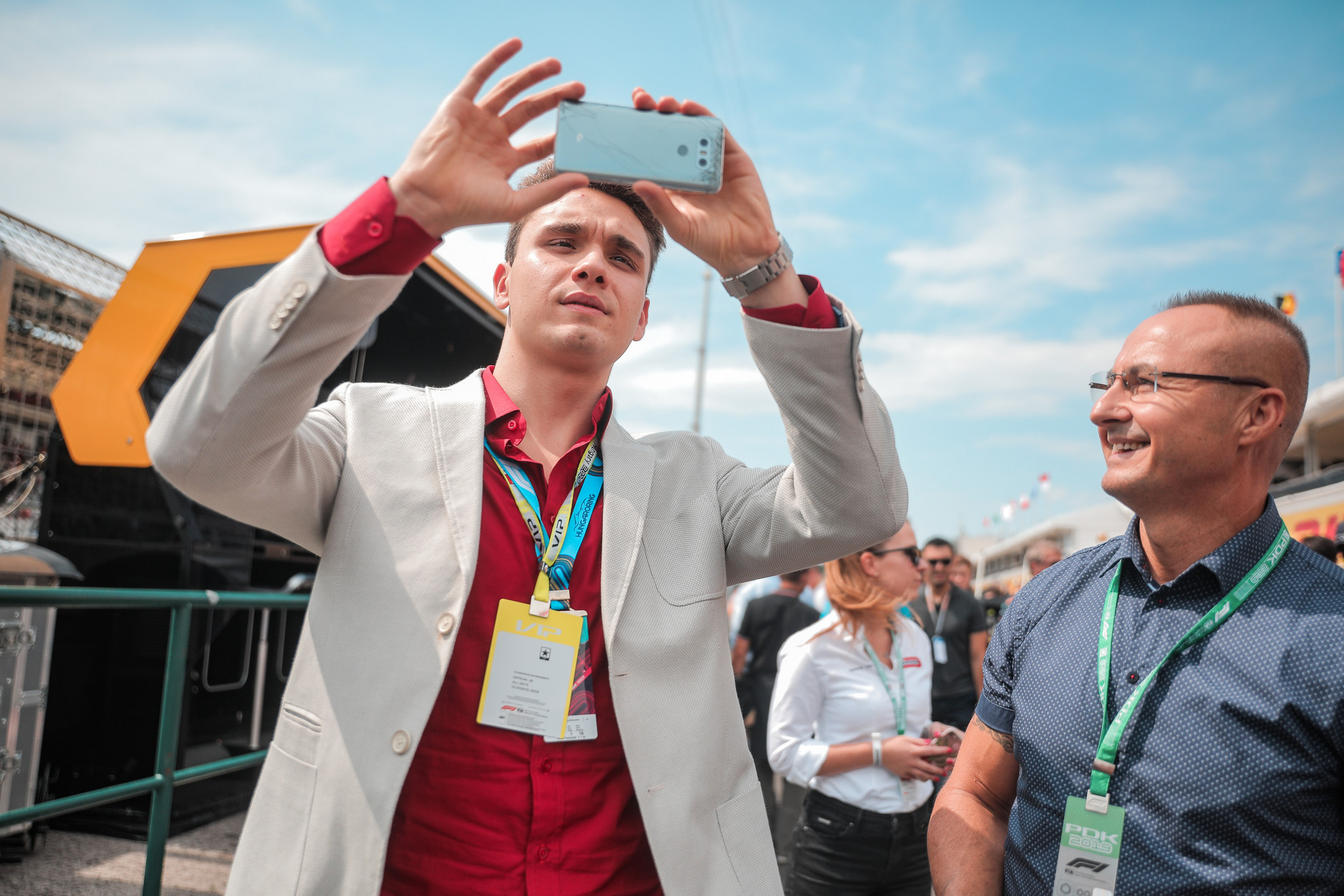 Fotó: MH / Papajcsik Péter Milák Kristóf először látogatott Forma 1-es futamra és a Hungaroringre egyaránt