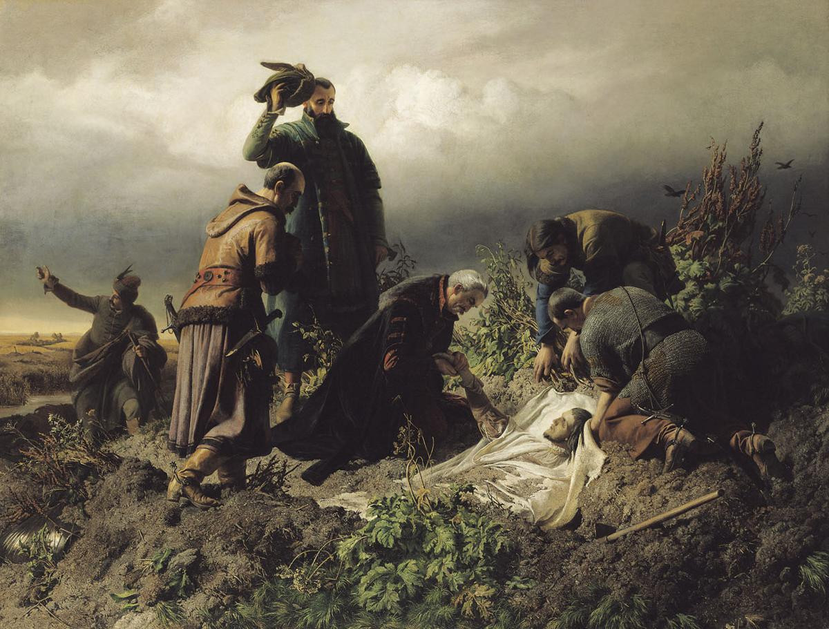 II. Lajos holttestének megtalálása Székely Bertalan festményén