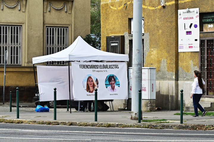 Fotó: Purger Tamás A választók alig 5 százaléka vett részt az ellenzéki előválasztáson Ferencvárosban