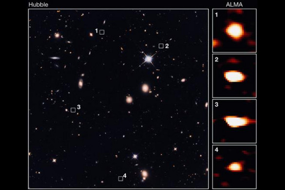 Eddig láthatatlan, hatalmas ősi galaxisokat fedeztek fel