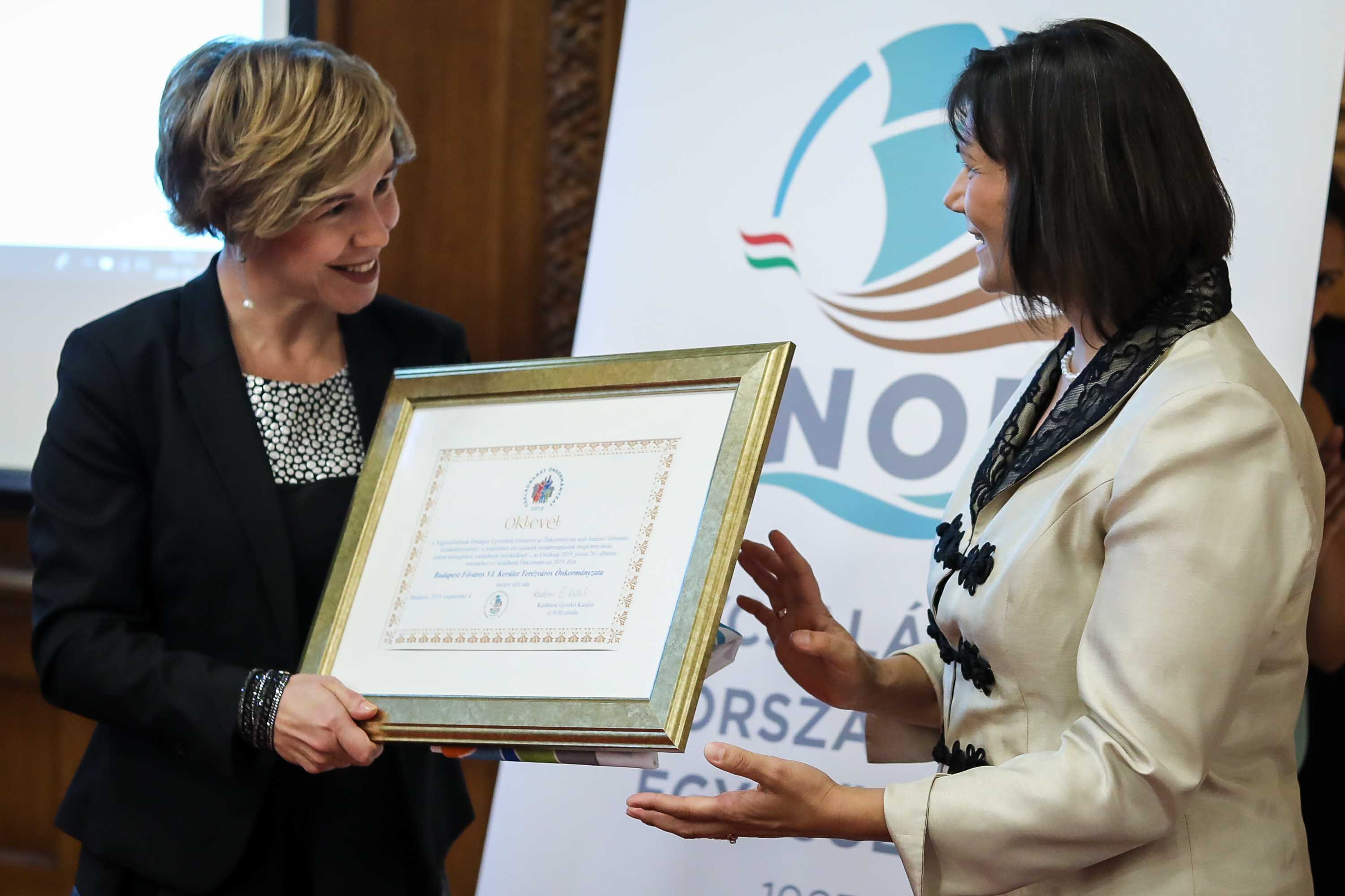 Családbarát települések díjátadó