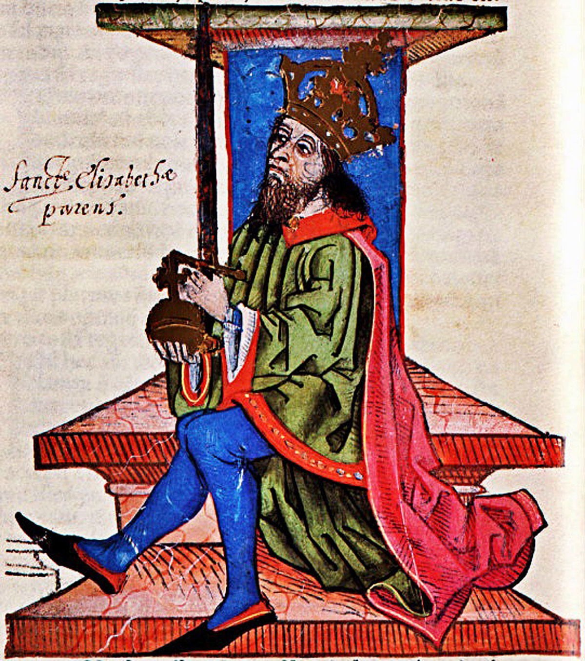 Forrás: Képes Krónika Az 1205–35 között uralkodott (Árpád-házi) II. András „reformer” uralkodó volt, aki háromszor kötött házasságot