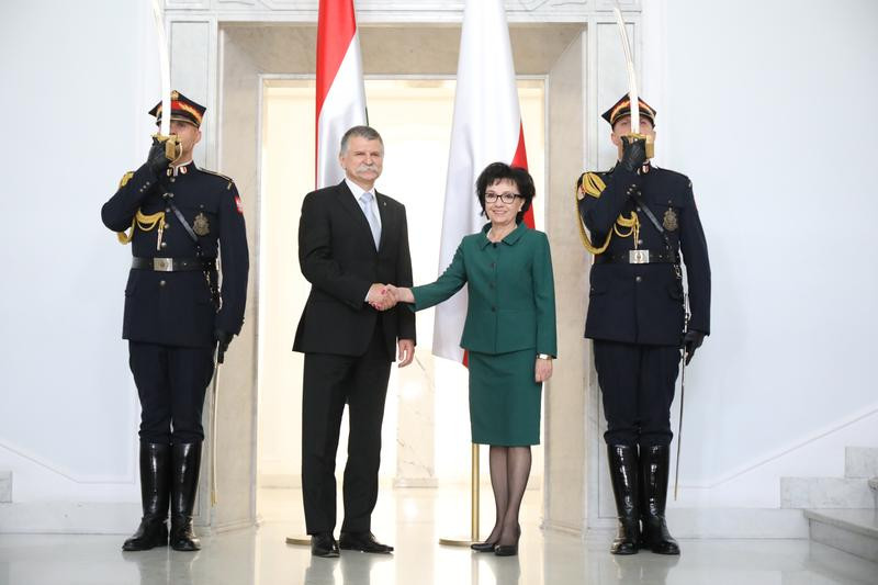 Fotó: sejm.pl Kövér László és Elzbieta Witek
