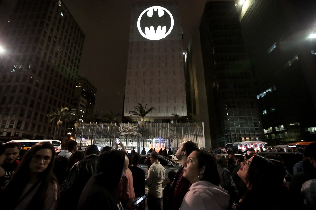 Fotó: AFP/Agif/Suamy Beydoun Batman-logó Sao Paulóban