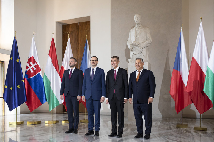 Fotó: MTI/Miniszterelnöki Sajtóiroda Orbán: Megnőtt a V4-ek ereje