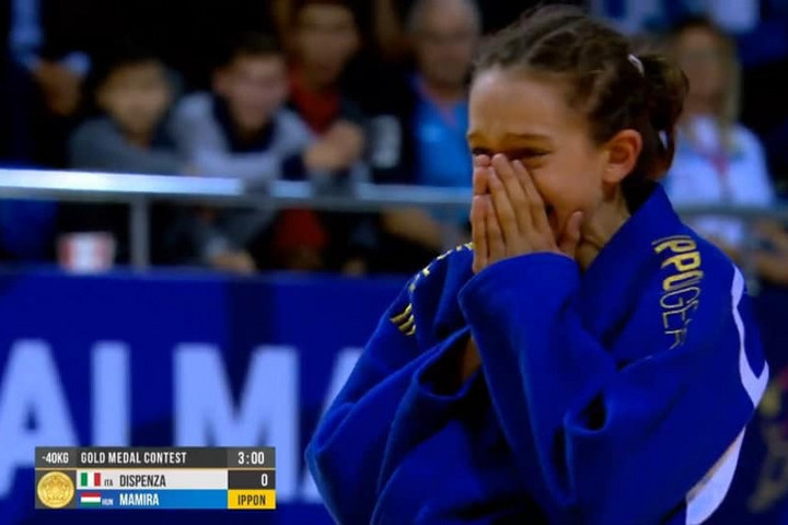 Fotó: Facebook/Toto Judo Mamira Luca aranyérmes az ifjúsági cselgáncs-vb-n
