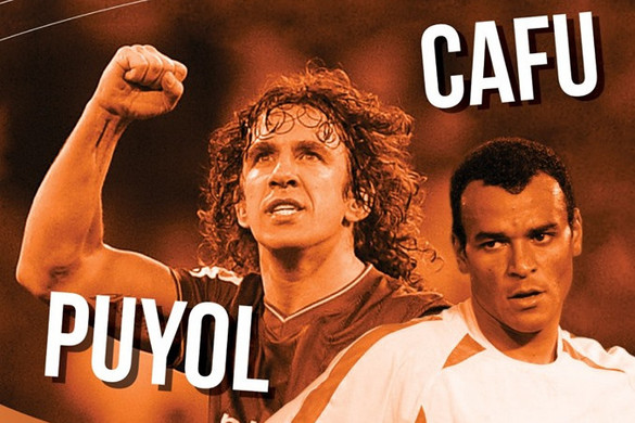 Puyol és Cafú Magyarországon teqballozik