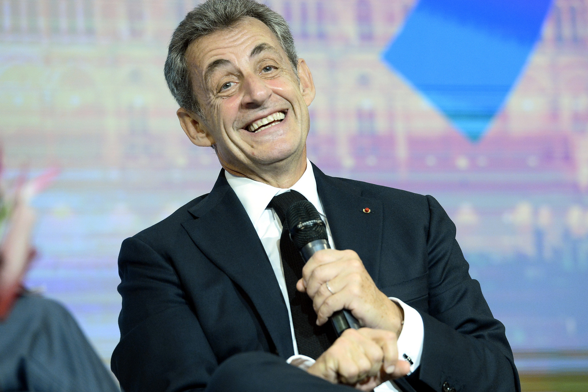 Nicolas Sarkozy volt francia köztársasági elnök panelbeszélgetésen vesz részt a Nemzeti Befektetési Ügynökség (HIPA) által szervezett Inspiring Hungary konferencián a Pesti Vigadóban 2019. október 1-jén