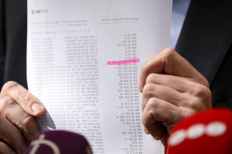 Fotó: MH/Hegedüs Róbert Tarlós István elmondta, hogy csütörtökön utalta át a főváros az iparűzési adót Zuglónak, 3,8 milliárd forintot, de péntek reggelre már csak 3,4 milliárd forint van Zugló folyóegyenlegén