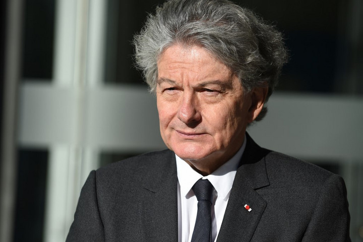 Fotó: AFP / ERIC PIERMONT Thierry Bretont jelöli uniós biztosnak Emmanuel Macron