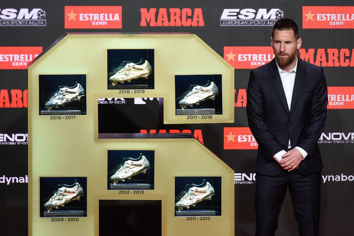 Messi átvette hatodik Aranycipőjét