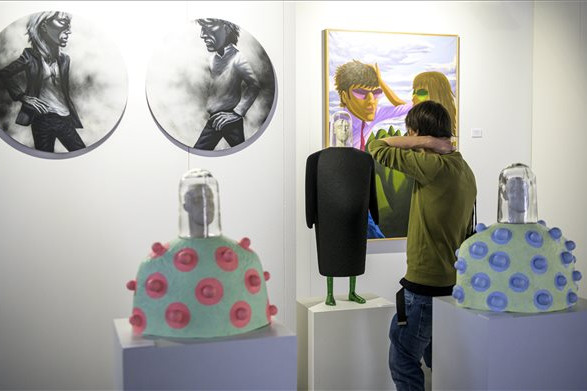 Fotó: MTI/Szigetváry Zsolt Art Market – Kortárs művészeti vásár négy kontinens száz kiállítójával