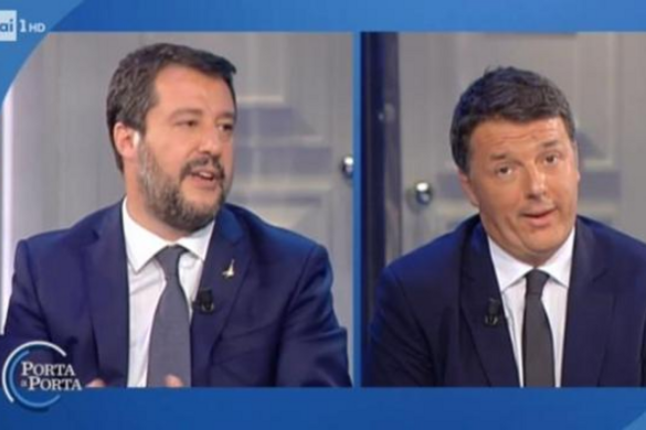 Salvini és Renzi televíziós párbajt folytatott