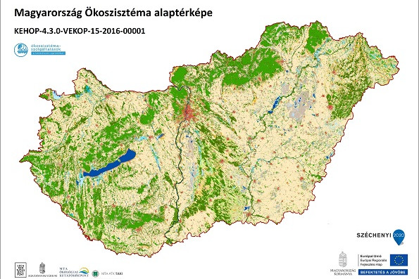 Fotó: web.map.fomi.hu Elkészült az ország ökoszisztéma alaptérképe