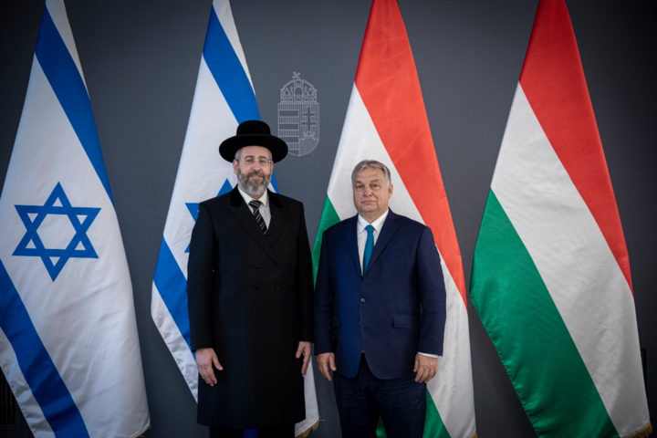 Fotó: MTI/Miniszterelnöki Sajtóiroda Köszönetet mondtak Orbán Viktornak Izrael és a zsidóság melletti kiállásáért