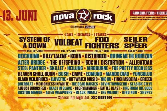 Újabb neveket jelentettek be a Nova Rockon