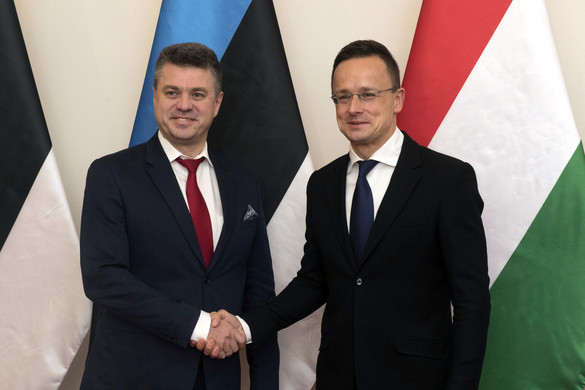 Szijjártó köszönetet mondott észt kollégájának a Magyarország melletti kiállásáért