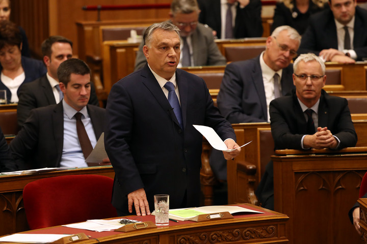 Fotó: MTI/Illyés Tibor Orbán Viktor helyretette az ellenzéki képviselőket
