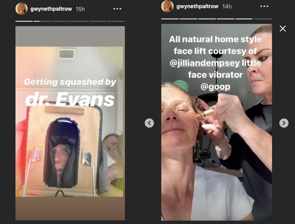 Fotó: Instagram A látszat ellenére, i gen jók voltak akilátásai Gwineth Paltrownak