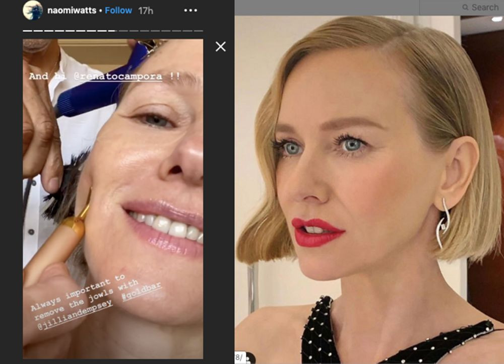 Fotó: Instagram Nem vitte túlzásba a készülődést Naomi Watts