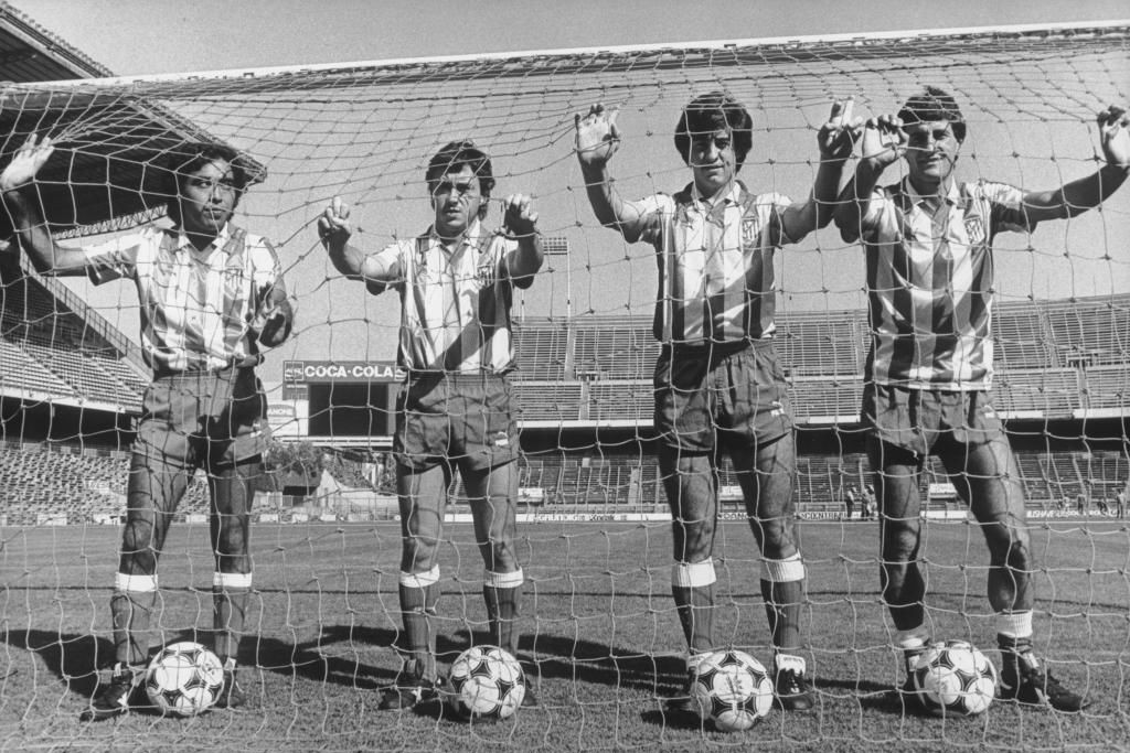 Fotó: Marca Setién a kép jobb szélén az Atlético játékosaként