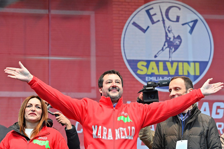 Fotó: AFP/Andreas Solaro Kormányváltást jósol Olaszországban Salvini