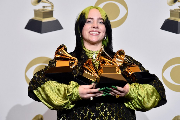Billie Eilish tarolt az idei Grammyn