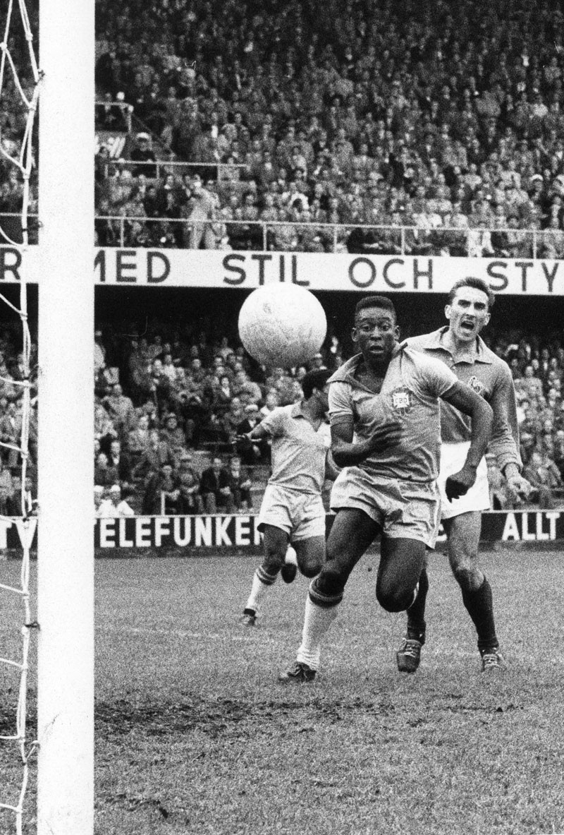 Fotó: AFP/dpa Pelé úton a világhírnév felé: az 1958-as vb-n a franciáknak három gólt lőtt