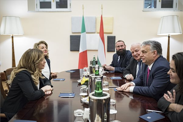 Fotó: MTI / Miniszterelnöki Sajtóiro Videót osztott meg olaszországi útjáról Orbán Viktor